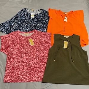 Lot of 4 Michael by Michael Kors Women’s Tops – NWT – Size Medium